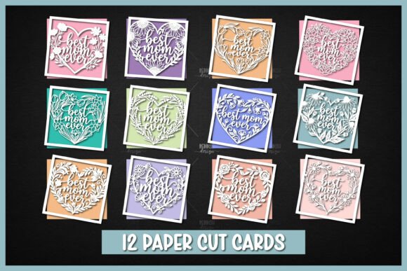 12 Best Mom Ever Layered SVG Bundle for Crafts & Graphics