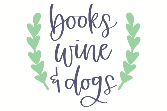 Books, Wine, Dogs: A Versatile Graphic Design Asset for Crafts