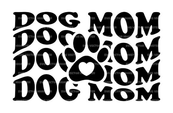 Dog Mom Paw Heart SVG: A Versatile Graphic Design Asset for Local Crafts Businesses