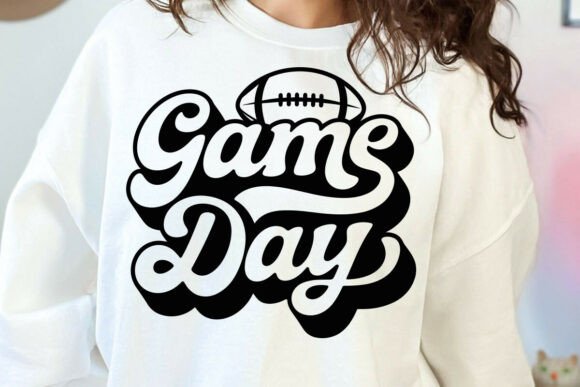 Game Day Football SVG: A Retro Graphic for Creative Branding