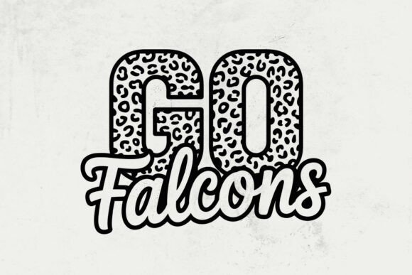 Go Falcons Leopard SVG: A Bold Graphic Design Asset for Crafts and Local Business Branding