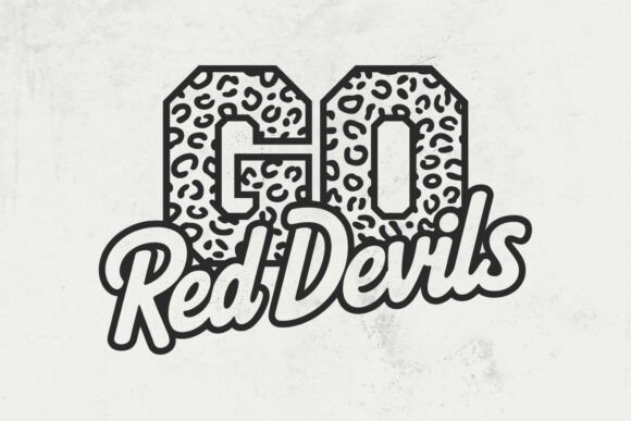 Go Red Devils Leopard Svg: A Bold Graphic Asset for Crafts and Local Branding