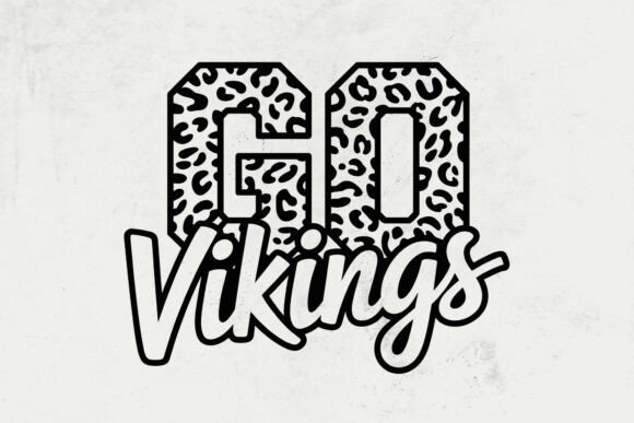 Go Vikings Leopard SVG: A Bold Graphic Design Asset for Creative Publishing