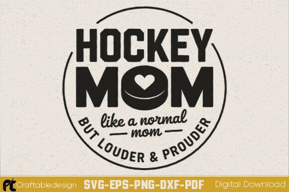 Hockey Mom Loud and Proud SVG: A Bold Graphic Design Asset for Content Creators