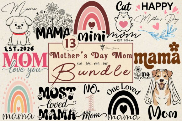 Mother’s Day Mom Quotes Bundle SVG: A Graphics Asset for Heartfelt Content Publishing