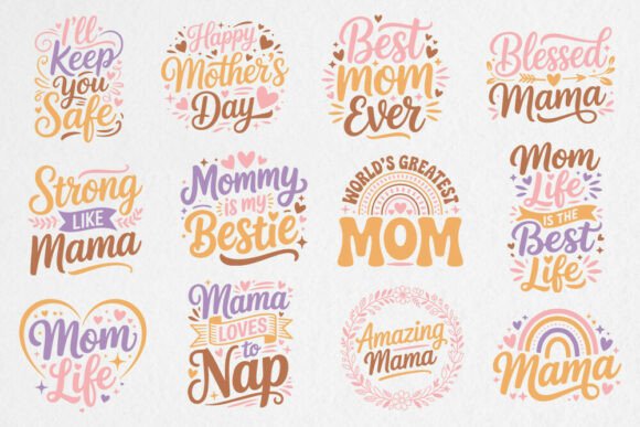 Mother’s Day SVG Bundle Mom Life: A Graphic Design Asset for Crafts and Creative Projects