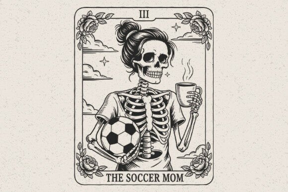 Soccer Mom Tarot Card SVG: A Versatile Graphic Design Asset for Crafts and Marketing