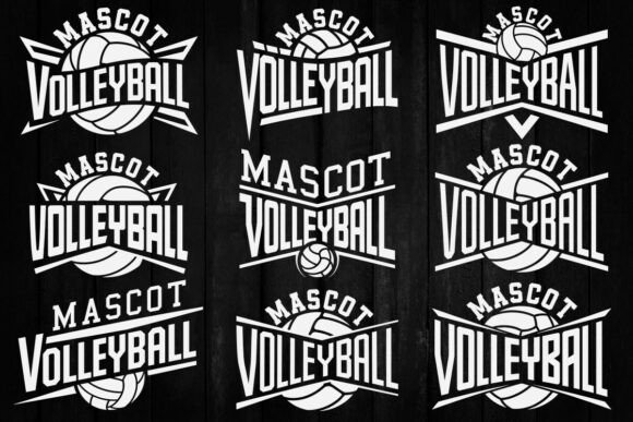 Volleyball Team SVG Graphics for Crafts and Handmade Creations